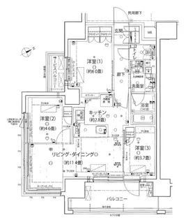 シャリエ椎名町【5階】の間取り