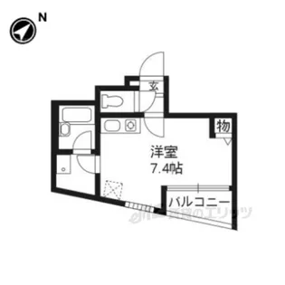 WEST9西大路【3階】の間取り