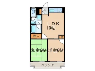 エスポワールタチバナ【2階】の間取り