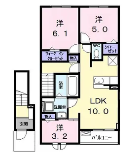 カーサみやびVII【2階】の間取り