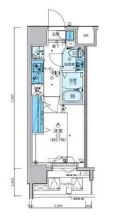 リヴシティ横濱新川町弐番館【11階】の間取り