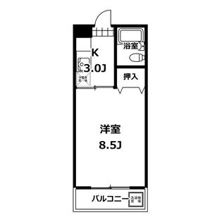 滝坂ハイツ【2階】の間取り