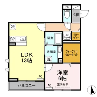 メゾン アムール【1階】の間取り
