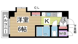 スペラーレ御影【3階】の間取り