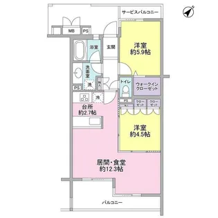 ホーフ横浜旭ヶ丘(ホーフヨコハマアサヒガオカ)【3階】の間取り