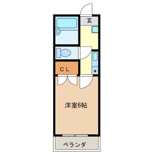グリーハイツ【2階】の間取り