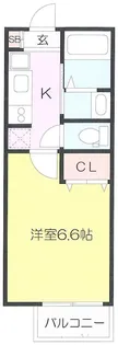 ラシーネ中丸【2階】の間取り