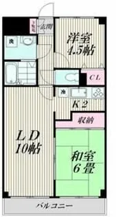 リバーサイド橋本【1階】の間取り