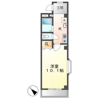 クレセールN【2階】の間取り