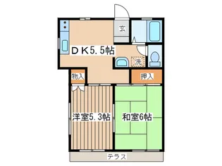 メゾン・シャイン【1階】の間取り