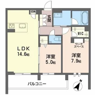 シャーメゾンけやき通り【4階】の間取り