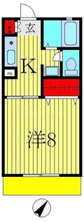 サウスオークヒルズ【1階】の間取り