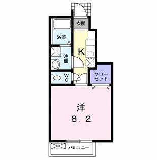 カトゥル セゾン【1階】の間取り