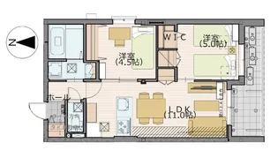 ルミナージュ【1階】の間取り
