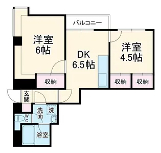 カルチェダムールB棟【1階】の間取り