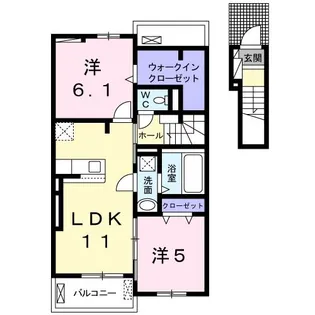 ファー ビヨンド II【2階】の間取り