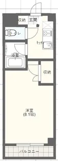 ハイツウノメII【2階】の間取り