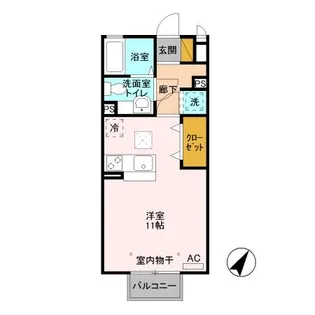 プレジール松原 C【1階】の間取り