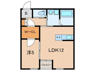 仮)シュライン上吉田レジデンス【2階】の間取り