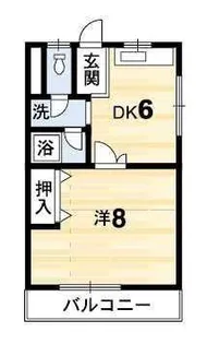 ヤングパレス【4階】の間取り