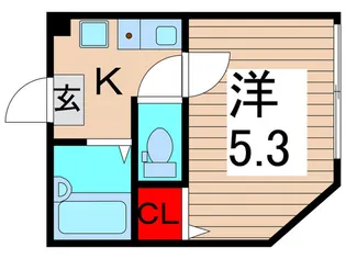 エスペリア梅田【1階】の間取り
