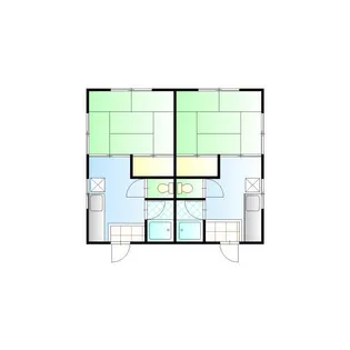 千村5丁目アパート【1階】の間取り
