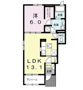 グランリールII【1階】の間取り