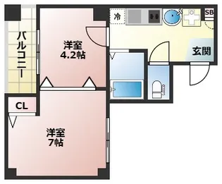 GRAND VERY【5階】の間取り