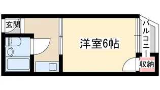 グランビルド新北野2【4階】の間取り