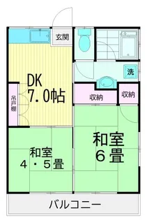 中島ハイツ【2階】の間取り
