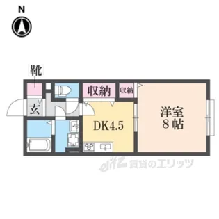 リバーサイド・ルーチェB【2階】の間取り