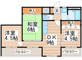 40PAL【3階】の間取り