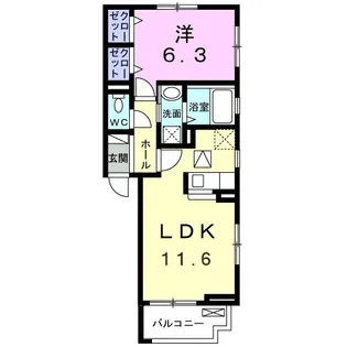 フロレスタ【1階】の間取り