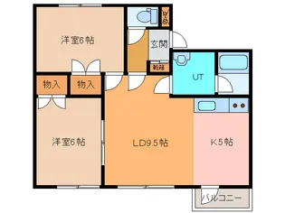 エスペラントI【3階】の間取り