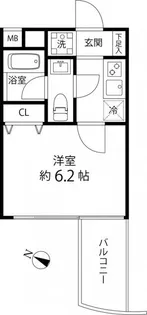 マーレ横浜白金【2階】の間取り