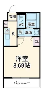 GRADUS北初富【3階】の間取り