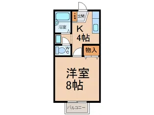 リバ-フィ-ルド【2階】の間取り