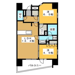 ラ・ヴィータ葵(La Vita Aoi)【2階】の間取り