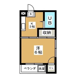 ニューあけぼの【3階】の間取り