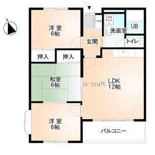 土屋マンション【4階】の間取り
