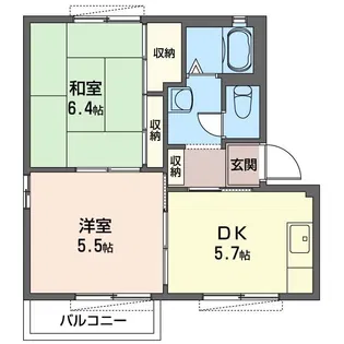 アデリーヌ湘南【2階】の間取り