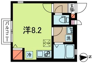 ヴィル・ヌーヴK【1階】の間取り