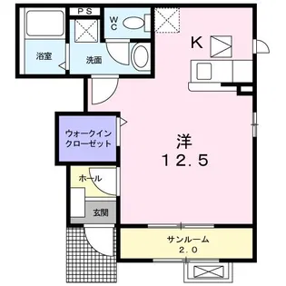 メゾン サンリット【1階】の間取り