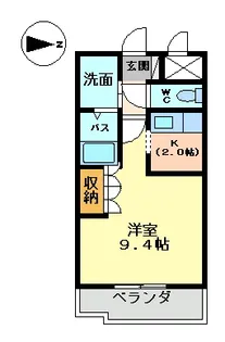 グリーングラス【2階】の間取り