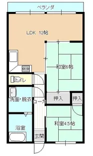 メゾン信濃【2階】の間取り