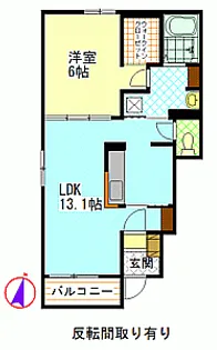 広島県広島市安佐南区安東2【アパート】の間取り
