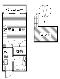 ロジュマン新町【1階】の間取り