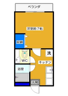 茨城県つくば市天久保1【マンション】の間取り