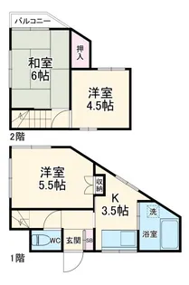 神奈川県横浜市緑区長津田3【一戸建】の間取り
