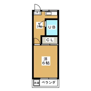 カースル小林【1階】の間取り